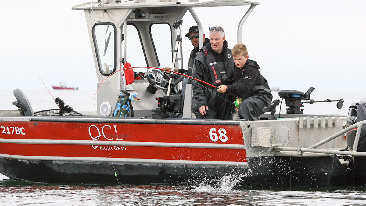 QQCL Salmon fishing with Dad