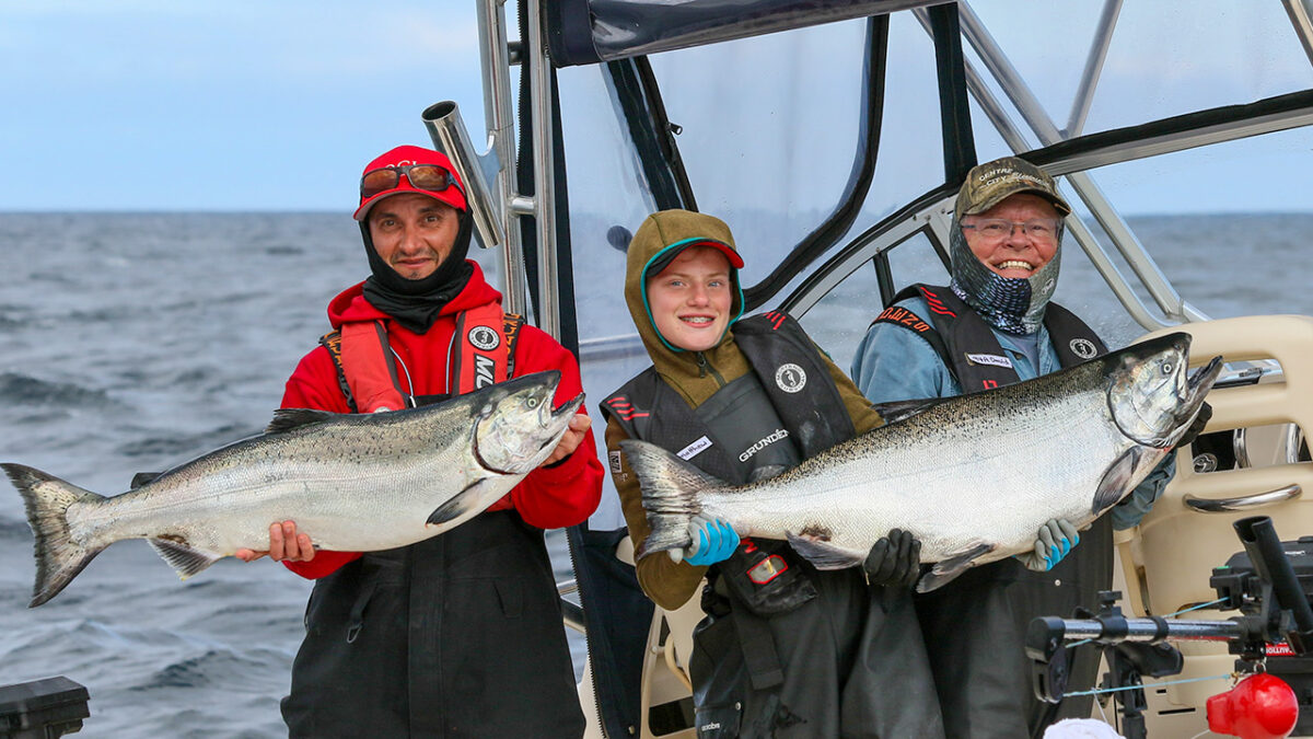 Salmon fishing at QCL
